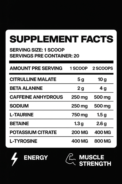 2 tubs of pre-workout